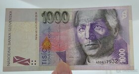 1000 Korún Slovenských rok 2005 NÁHRADNÁ SÉRIA A - 6