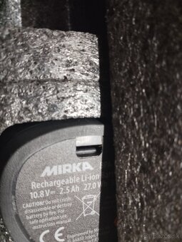 Bruska lesticka Pulirka MIRKA battery 77mm orbital 12mm NOVA - 6