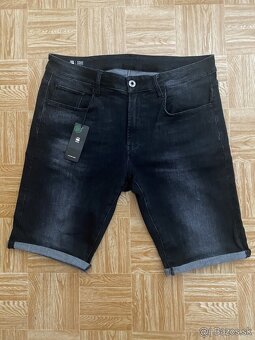 panske riflove sortky, kratasy g-star raw 3301 velkost W35 - 6
