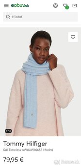 Dámsky šál Tommy Hilfiger - modrý - 6