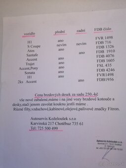 Brzdové kotouče, desky, obložení Ferodo - 6