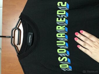 DSQUARED2 originál black pánske tricko L/XL - 6
