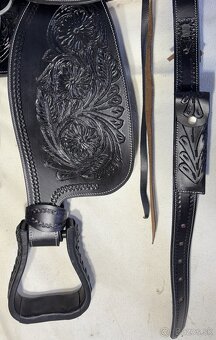 Westernový sedlový komplet 5) černý - 6