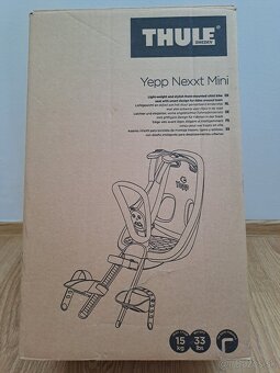 Predám detskú prednú sedačku na bicykel Thule - 6