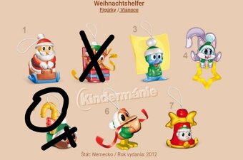 Kinder figurky vianočné - 6