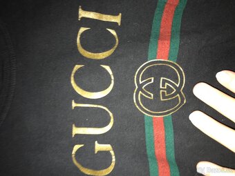 GUCCI black damske tricko S - 6
