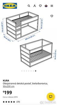 IKEA KURA obojstranná detská posteľ - 6