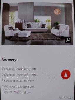 Kožená Sedacia Súprava - 6