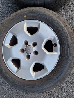 Audi Disky R15, 6J, ET38, 5x100, letné pneu 205/60 r15 - 6