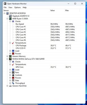 Herný PC,Ryzen 5 3500X,GTX 1660 Super 6GB,16GB RAM,M.2 - 6