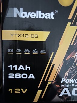 Akumulátor batéria 12V na motorku - 6