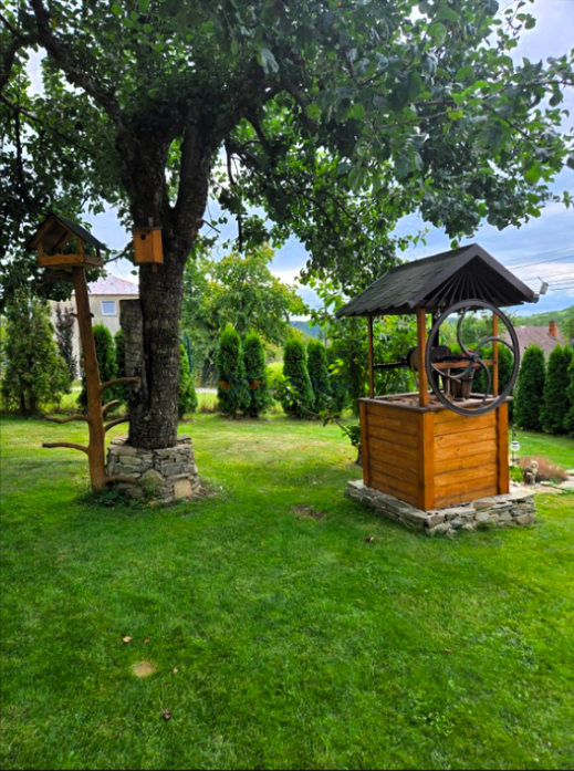 Na predaj drevenica s veľkým pozemkom - 1194 m² a bazénom v - 7