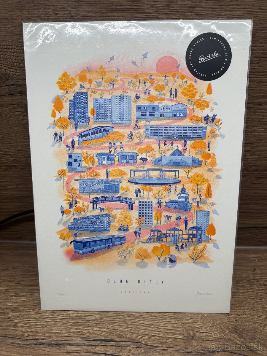Predam Bratisla print/ grafika - 7