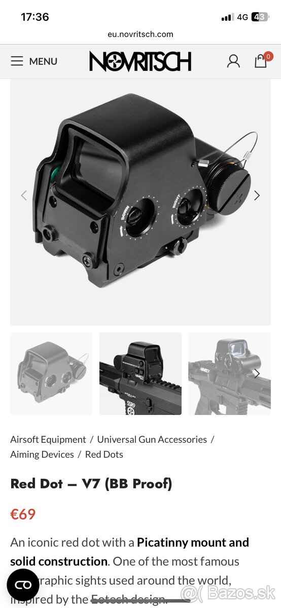 NOVRITSCH BB PROOF RED DOT - 7