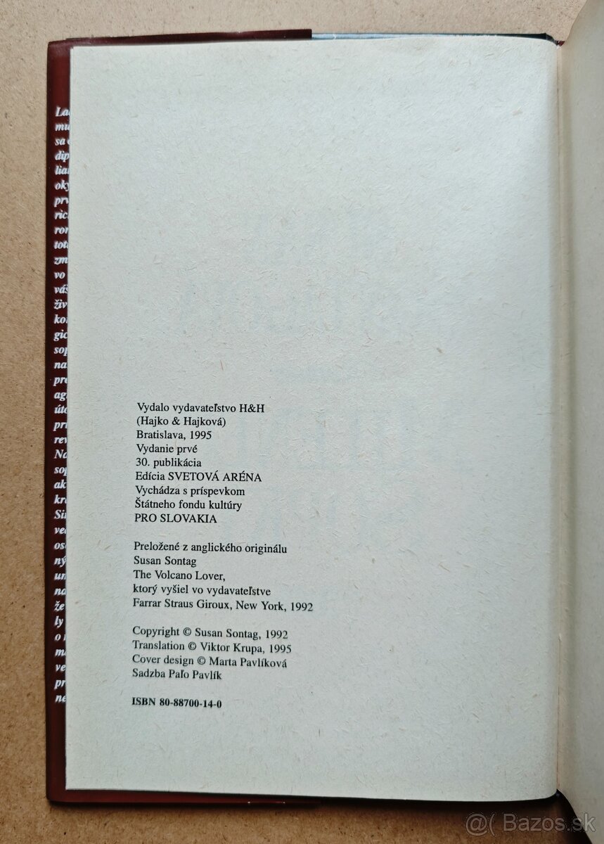 Susan Sontagová: MILENEC SOPKY - 7