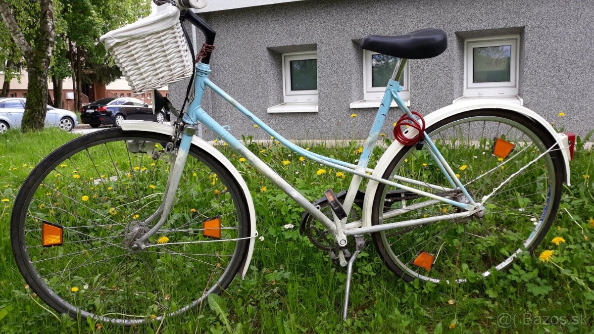 Originalny malovany retro bycikel - 7
