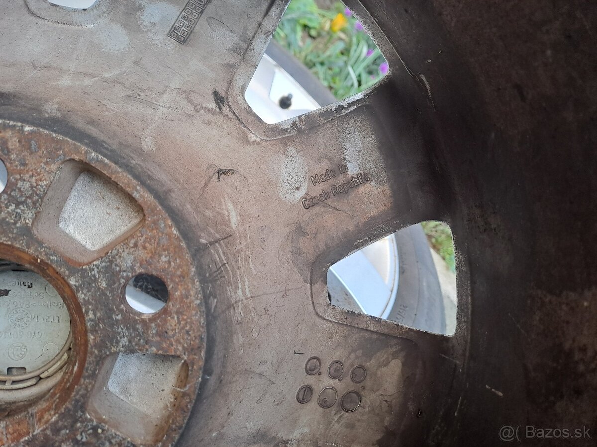 215/55/R17 - 5x112 elektróny škoda Ronal + zimné Pneumatiky - 7