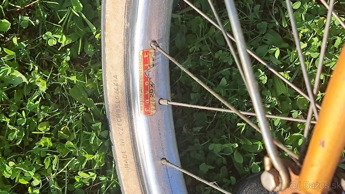 Starožitný skladací bicykel v pôvodnom stave - 7