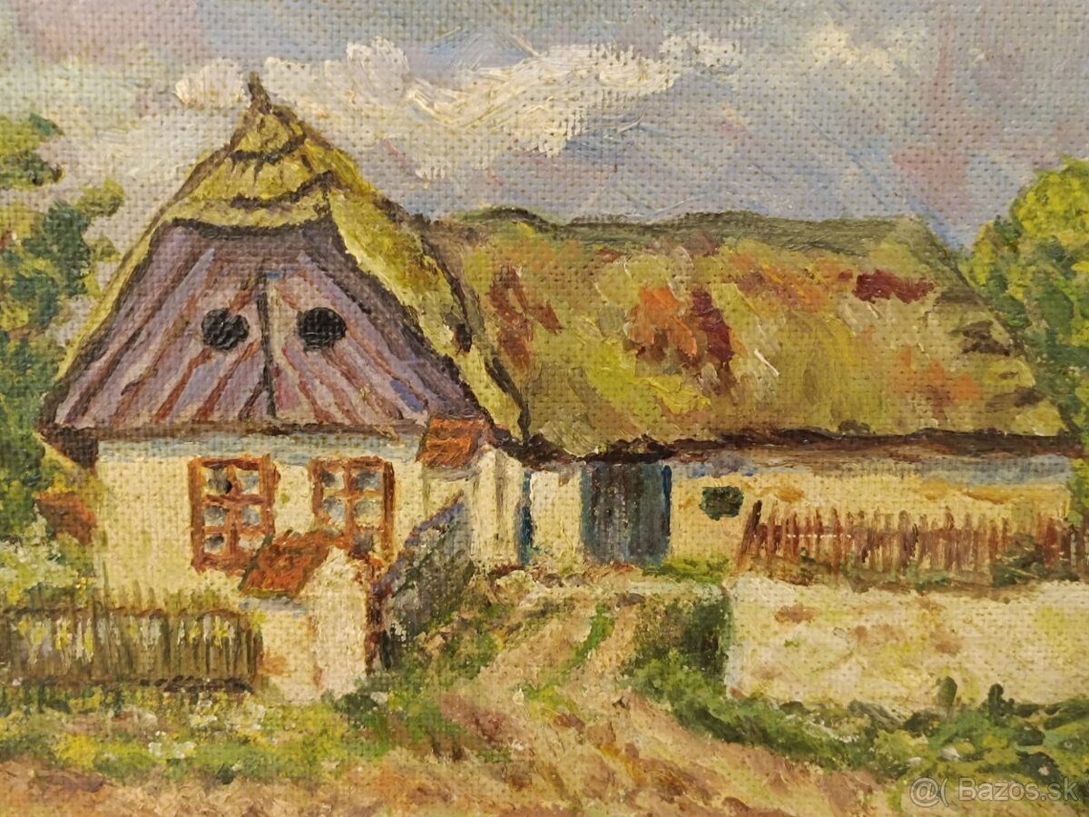 Obraz Šumavská chalupa, olej 31x40 - 7