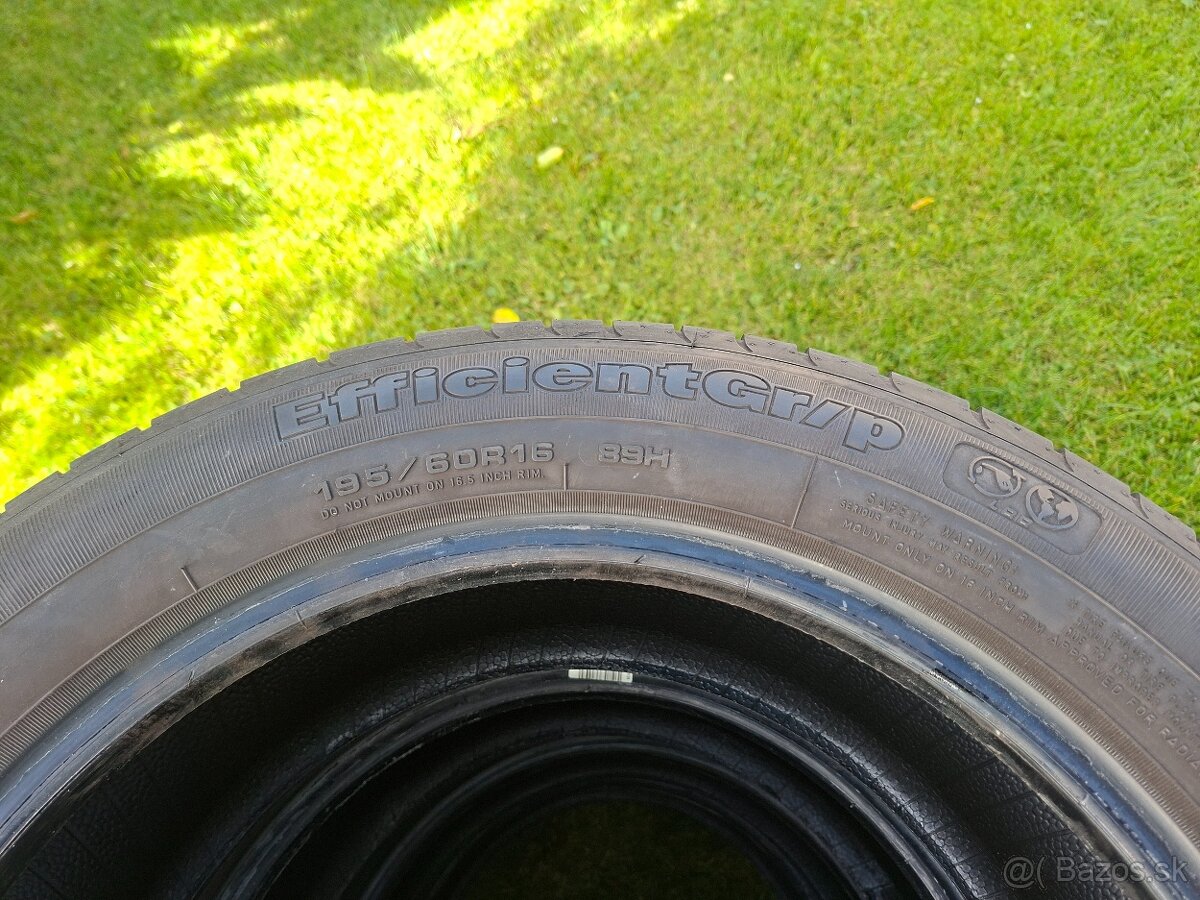 Predám letné pneumatiky GOOD YEAR 195/60 R16 - 7