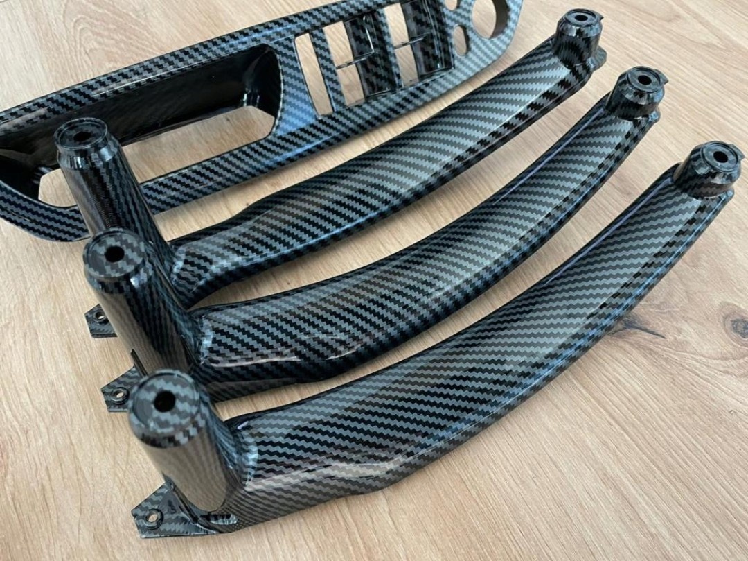 BMW X5 E70,X6 E71-vnútorné madlá dverí-karbón - 7