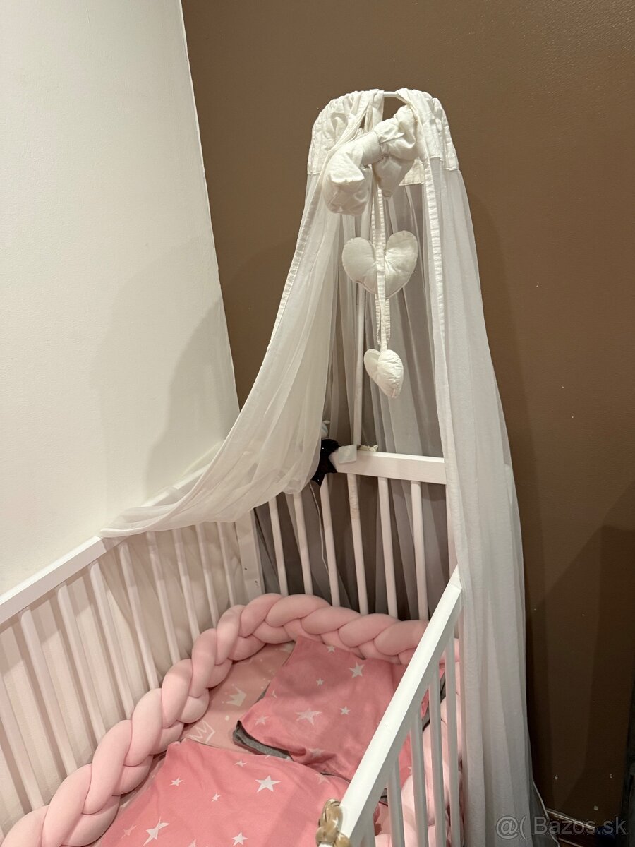 Detská postieľka s komplet vybavením - 7