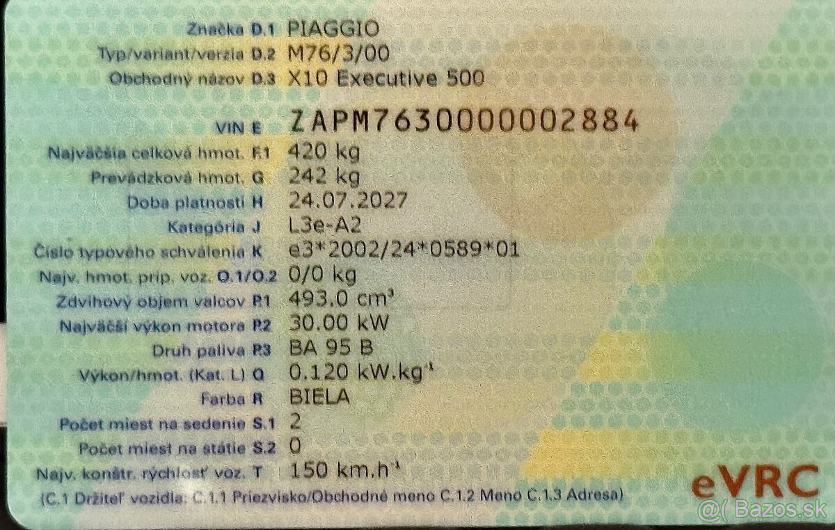 Piaggio X10 Executive 500, 2017 - 7