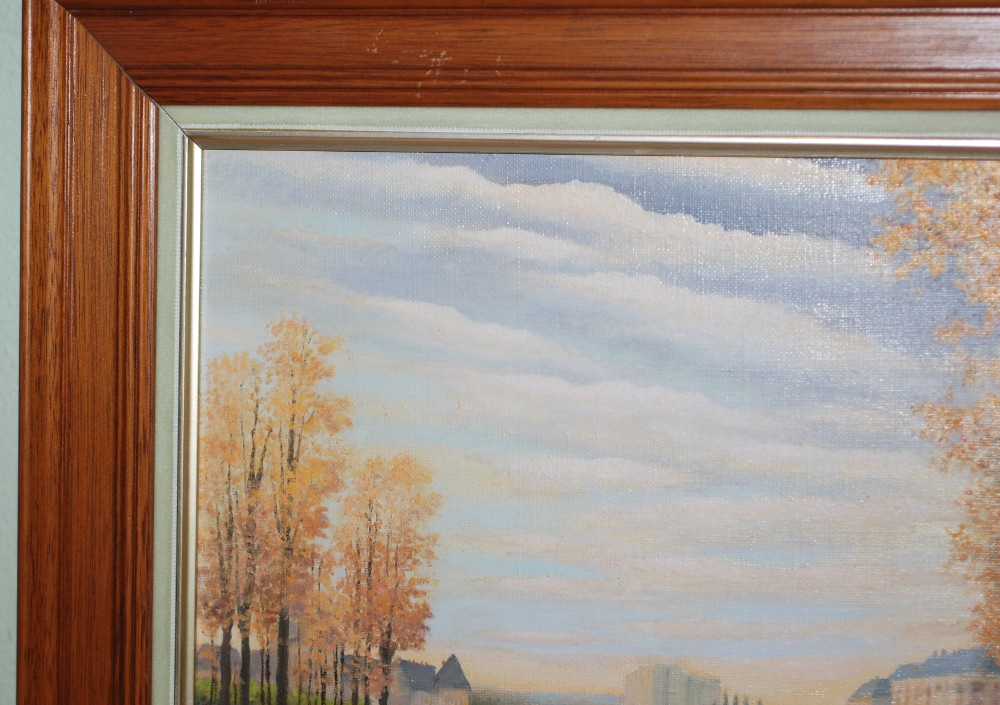 OBRAZ - Olejomaľba - R. Goyard - Výhľad na Seinu - 7