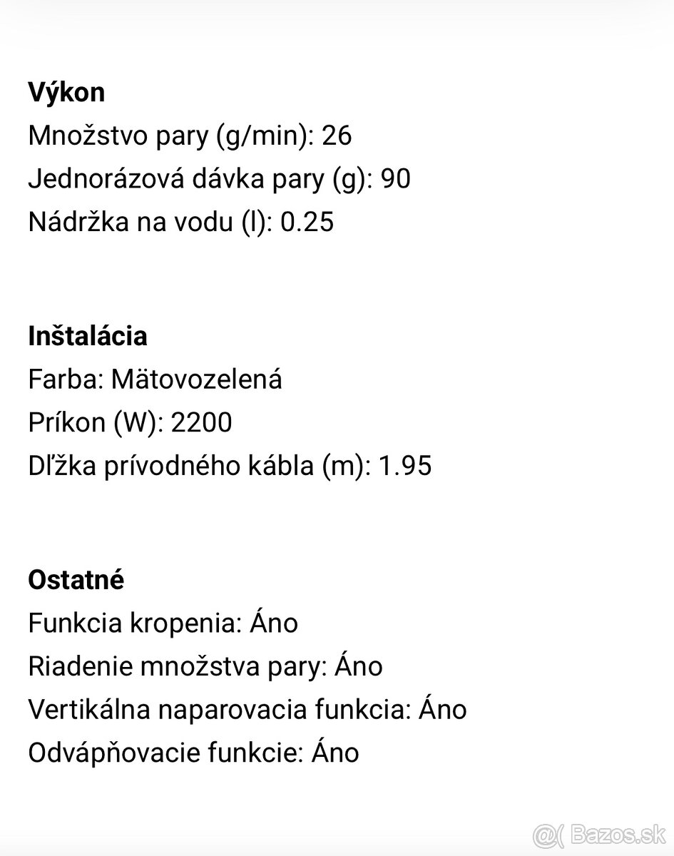 Naparovacia žehlička Electrolux - 7