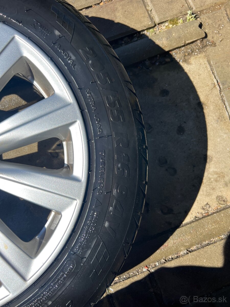 Elektróny R16 5x100 + letné pneumatiky - 7