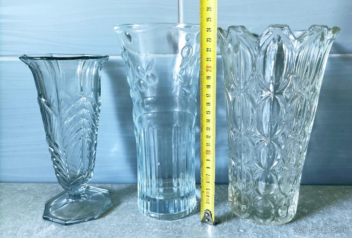 Retro sklo - misy, vázy, popolník - 7