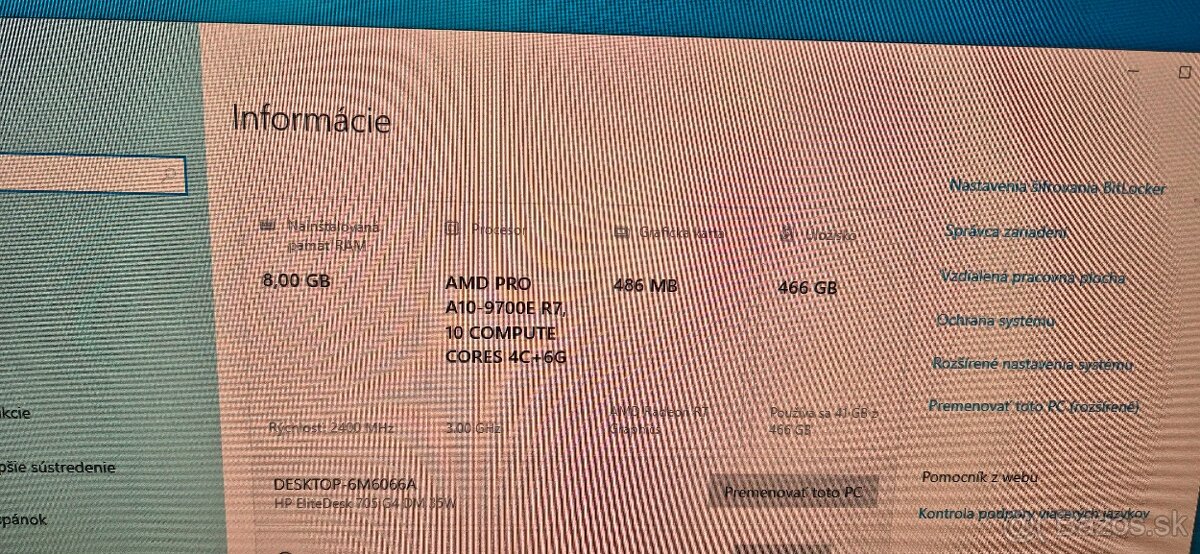 Hp elitedesk 705 G4 - 7