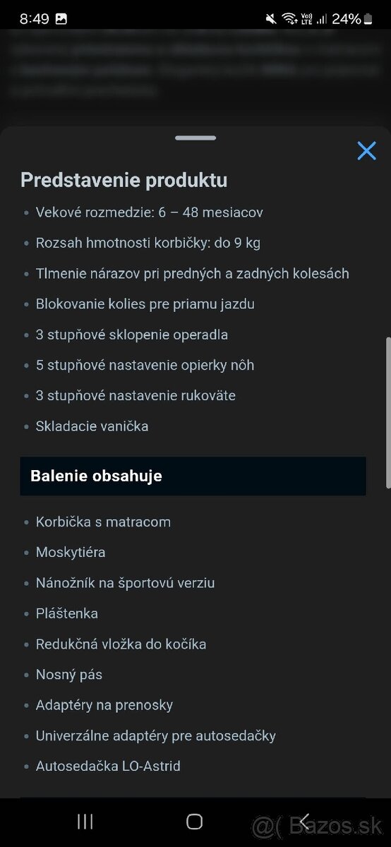 Kombinovaný kočík Lionelo MIKA - 7