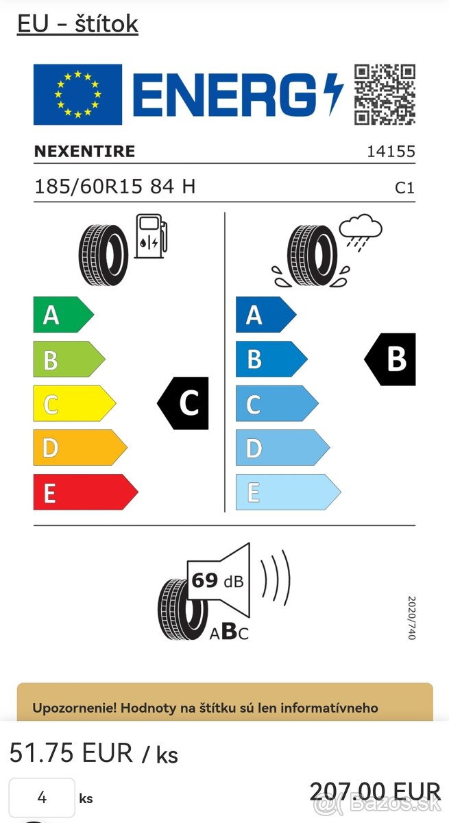Letné pneumatiky Nexen Nblue HD Plus 4ks - 7