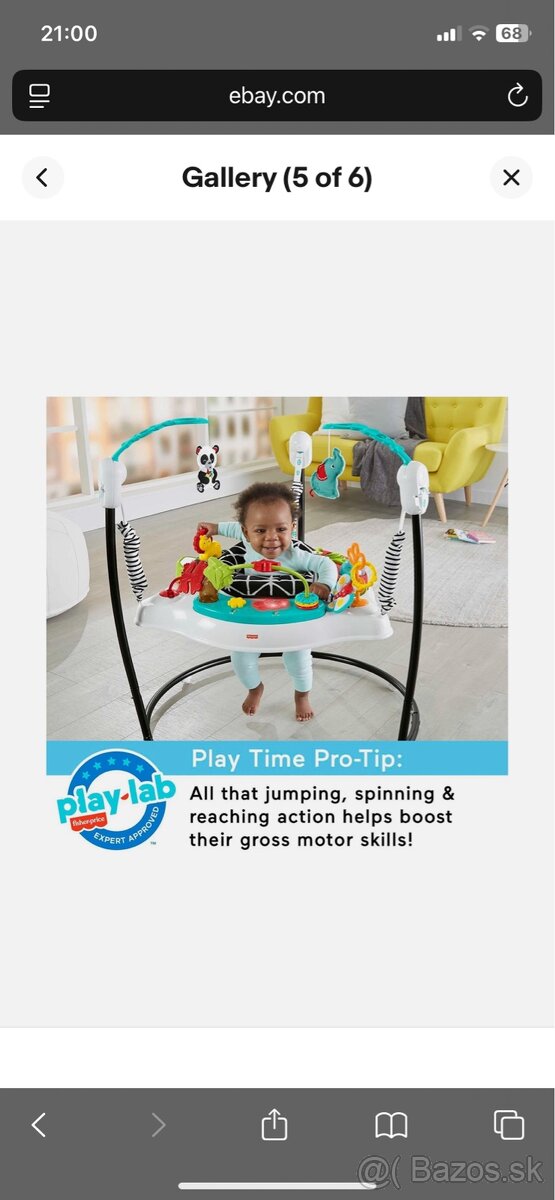 Fisher-Price Jumperoo – vo výbornom stave, ako nové - 7