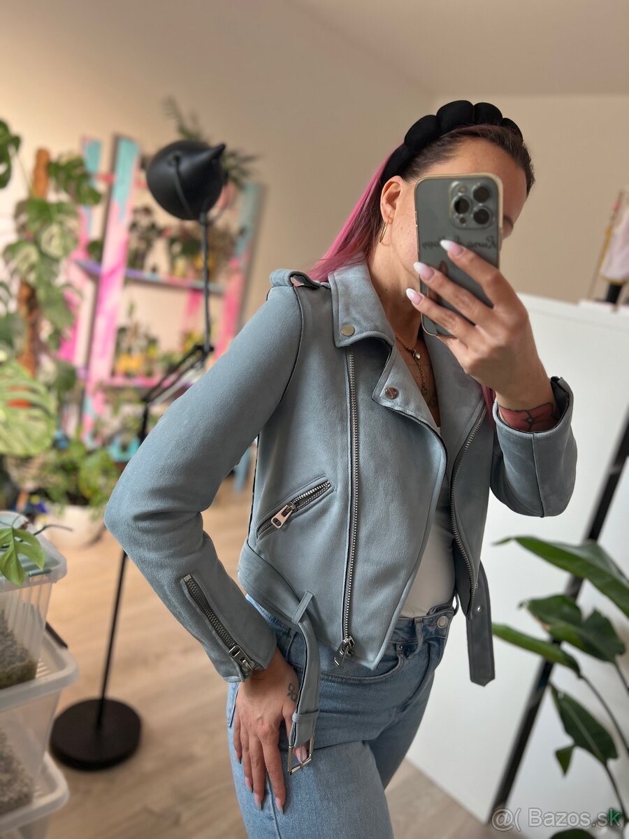 Semišová bunda Zara Basic - 7