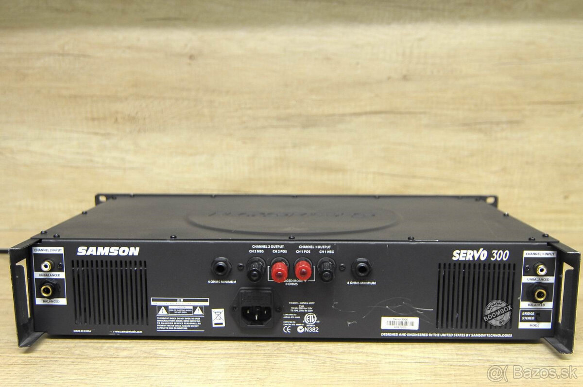 Samson Servo 300 audio koncový zosilňovač - 7