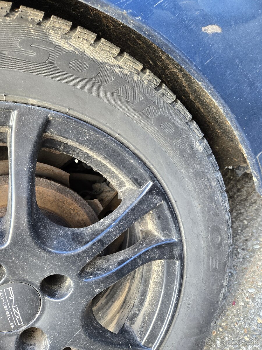 Hliníkové disky 4x108 + zimné pneu 215/55r16 - 7