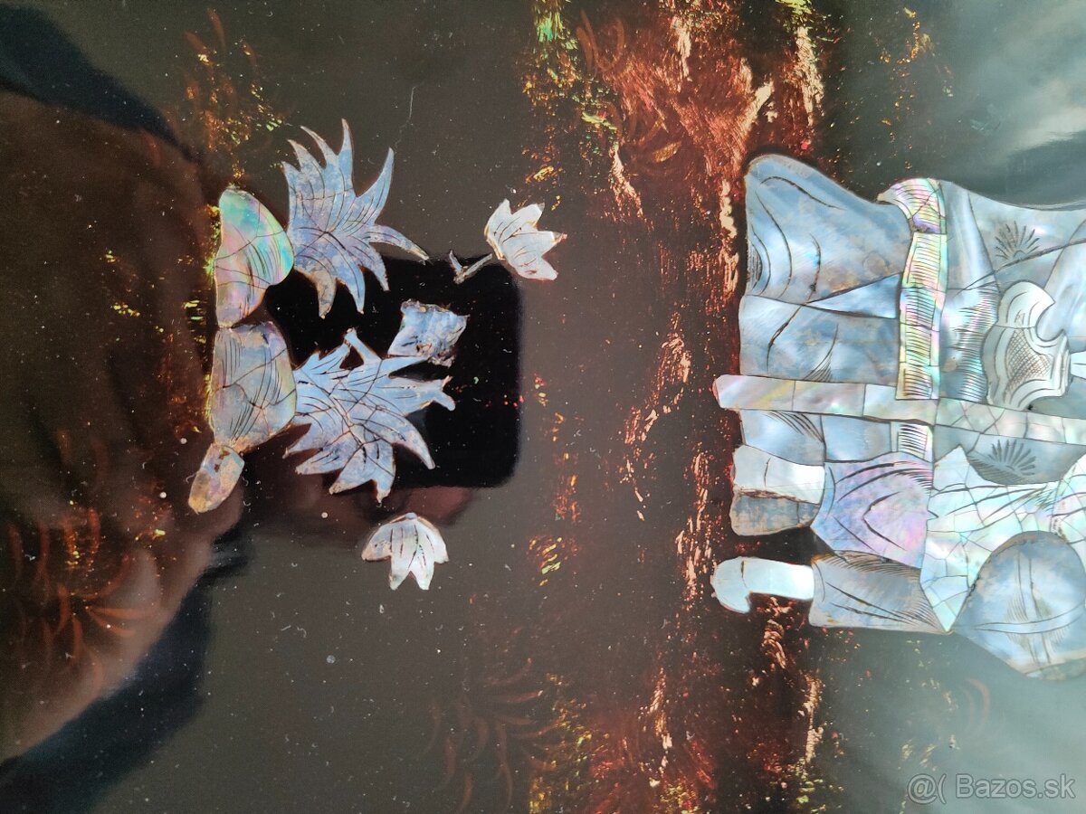 2 vietnamské perleťové obrazy - 7