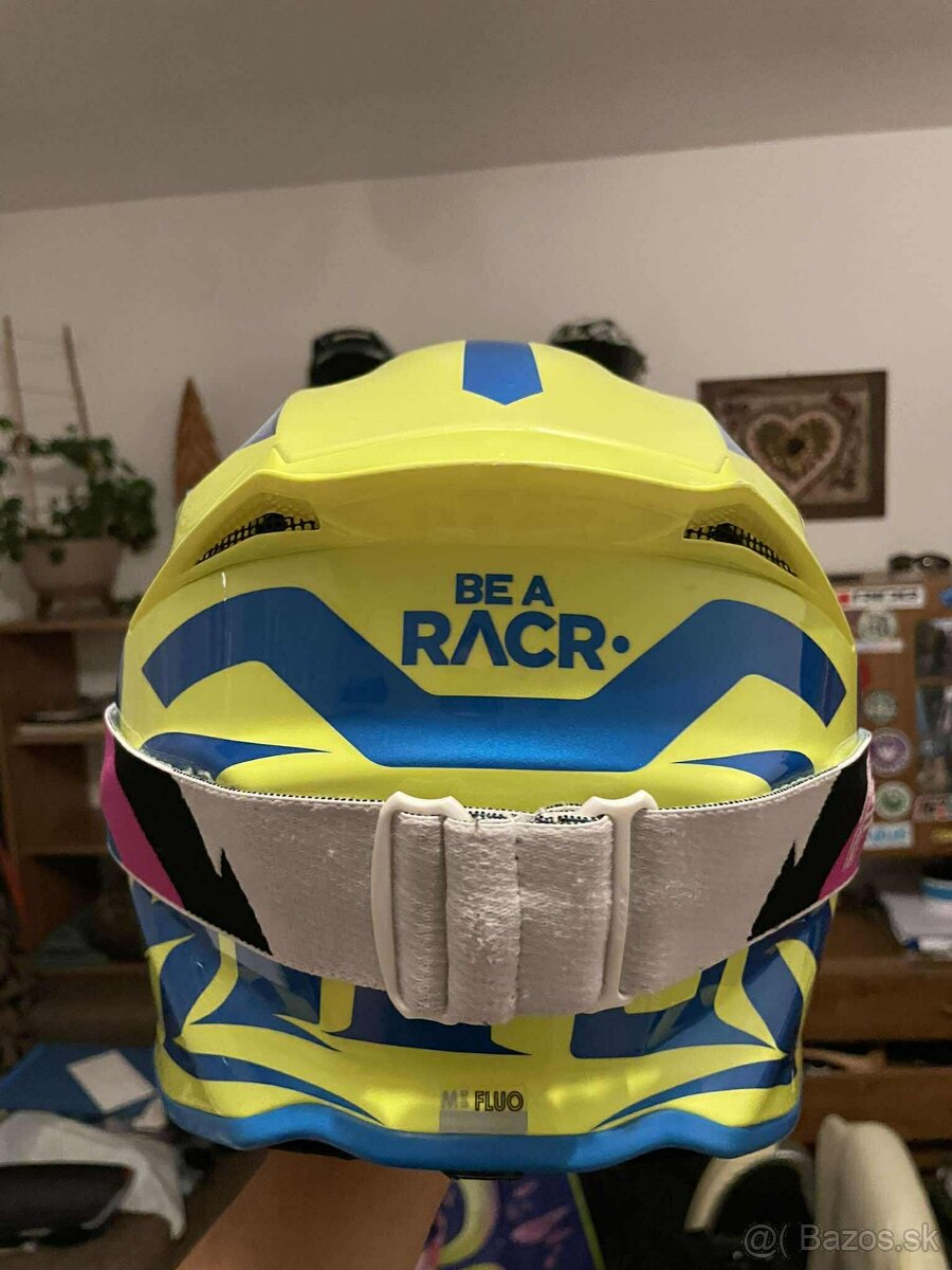 Prilba Airoh Twist 2.0 Frame modrá fluo 21 + okliare fox - 7