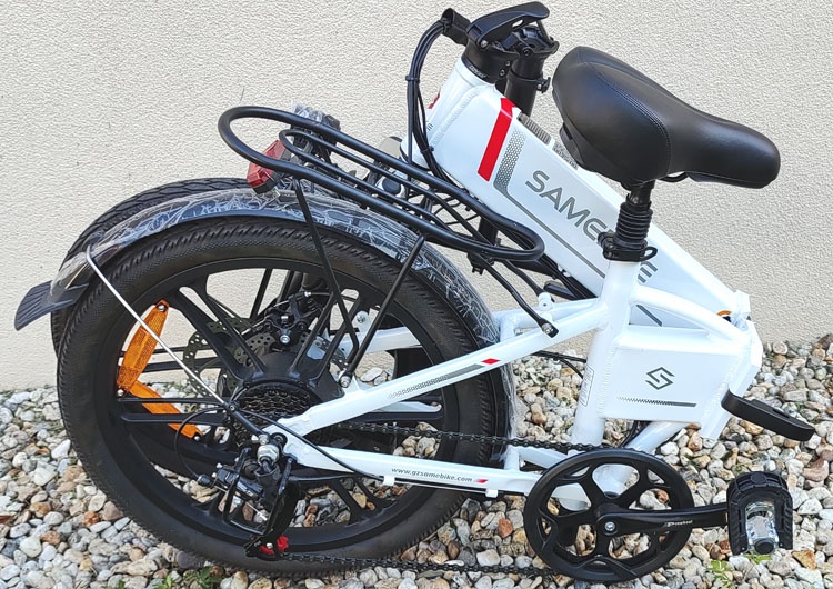 Skladací elektrický bicykel 250W 48V 20 kolesá - 7