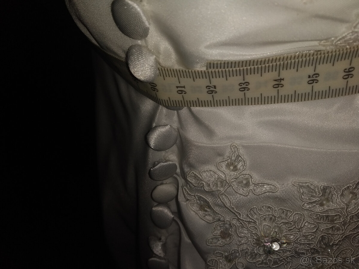 Predám svadobné šaty + 2 vesty - 7