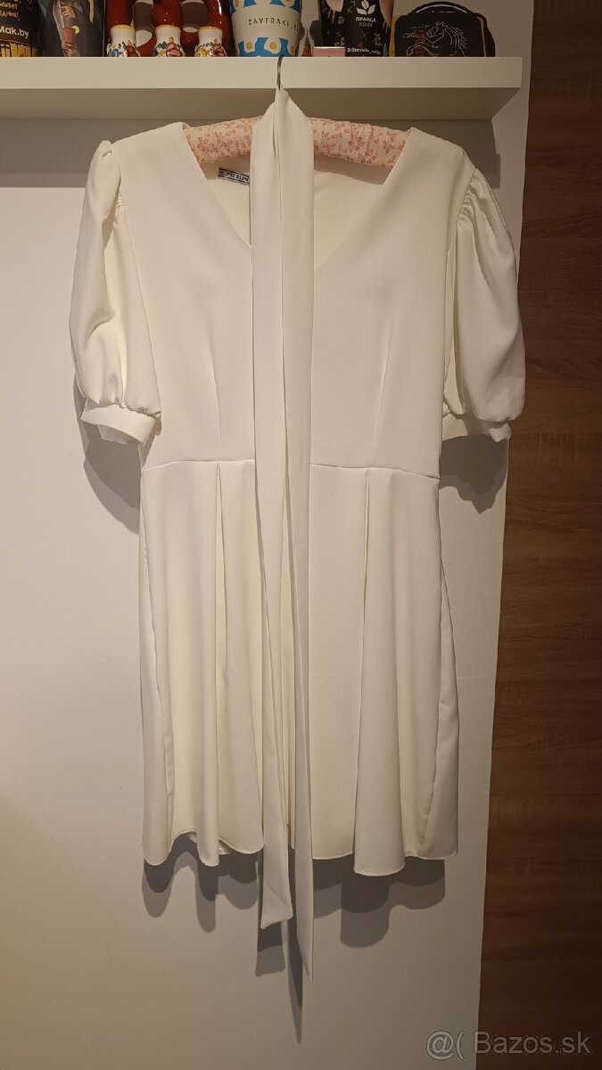 Biele svadobné šaty veľkosť 48 - 7