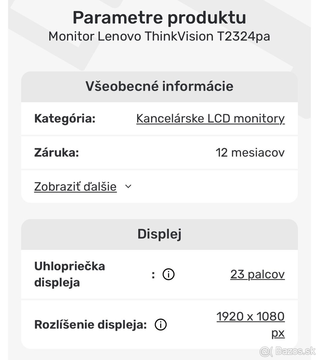 Lenovo 24”, T2324pA - 7