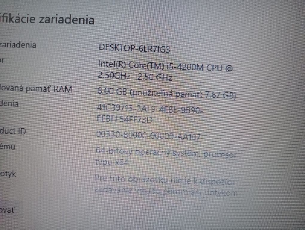 ntb HP probook 640 g1 / Intel core i5 / 8gb ram/ 256gb ssd - 7