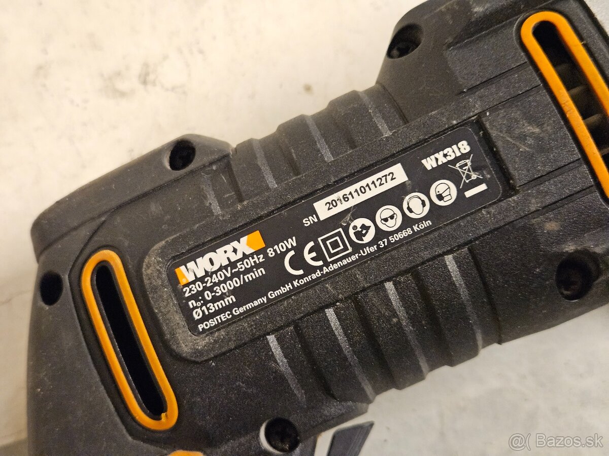 Príklepová vŕtačka WORX WX318 - 7