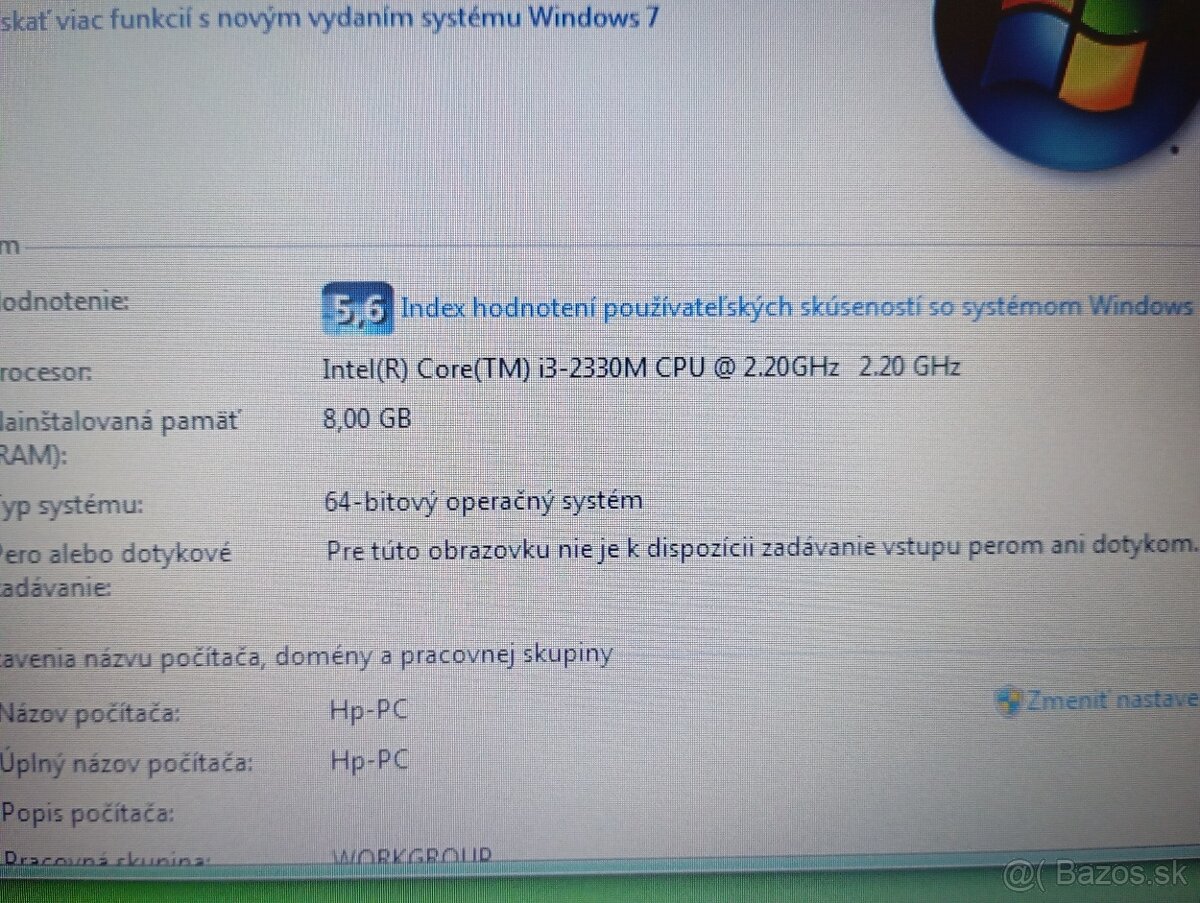 Hp probook / Intel core i3 / 8gb ram / 750gb hdd / Windows 7 - 7