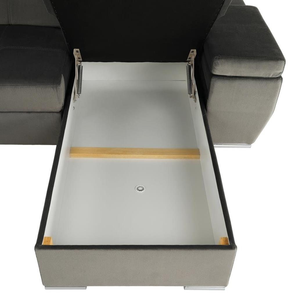 Sedacia súprava tvar U, rozkladacia, úložný priestor . - 7