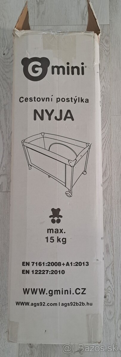 Deská cestovná postielka G-mini Nyja modrá - 7