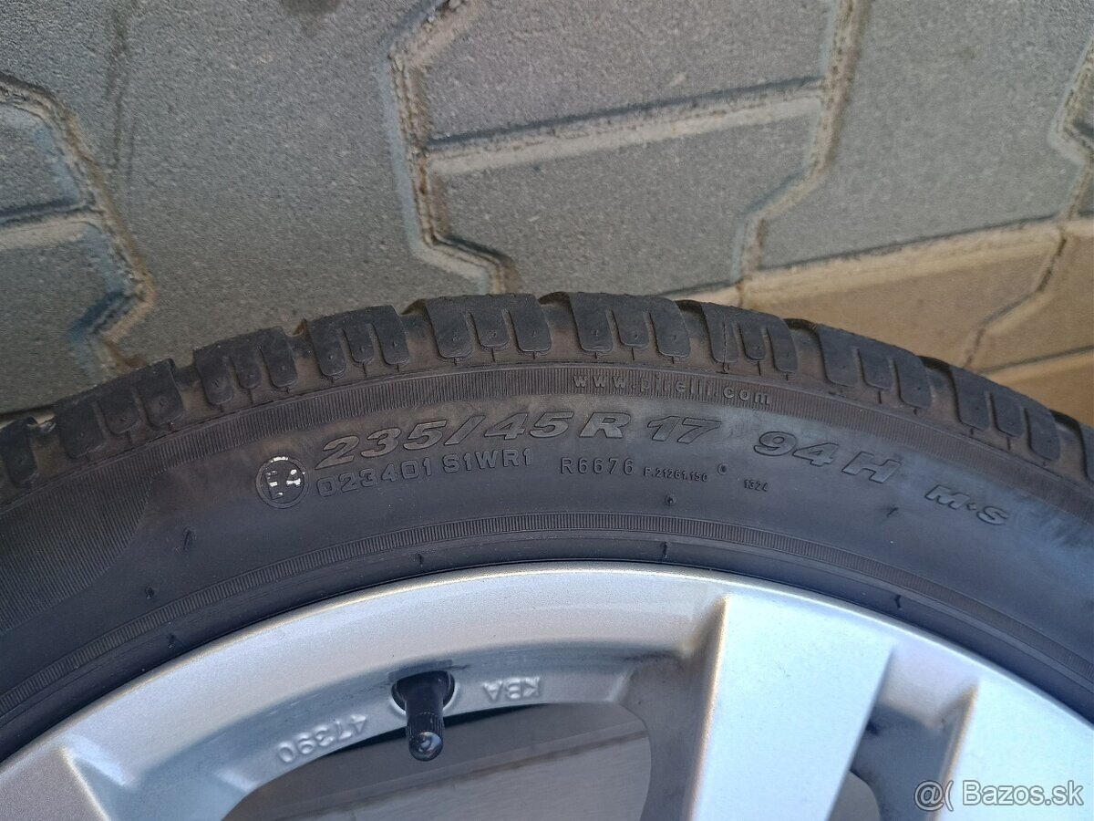 ALU disky Mercedes 5x112 R17 + zinmé pneu Pirelli - 7